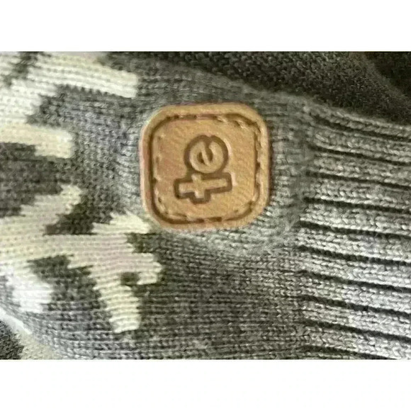 Tipsy Elves Size YOUTH Small Sequined Snowman Christmas Sweater Gray - Picture 4 of 5